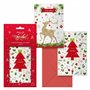 Dohe Caramelo - Pacote com 8 Cartões de Natal com Envelopes - 2 Modelos Diferentes - Tamanho 12,2x23,5cm - Papel Offset - Impres