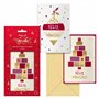 Pacote com 8 cartões de Natal Dohe com glitter e envelopes - 2 designs diferentes - Tamanho 12,2 x 23,5 cm - Papel offset - Impr