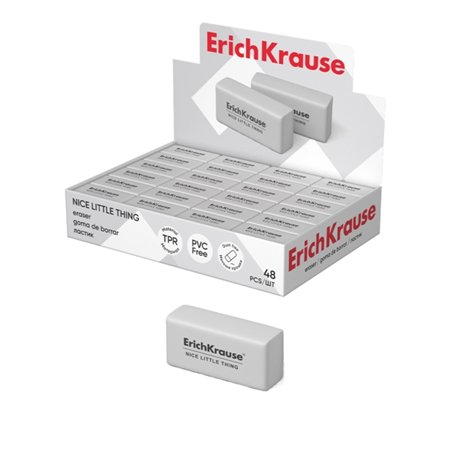 Borracha Erichkrause Nice Little Thing de dureza média - Feita de borracha termoplástica hipoalergênica - Livre de PVC - Branca