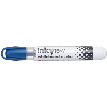 Marcador para quadro branco Uni-ball PWB-202 Inkview - Ponta cônica de 1,8 a 2,2 mm - Indicador de nível de tinta transparente -