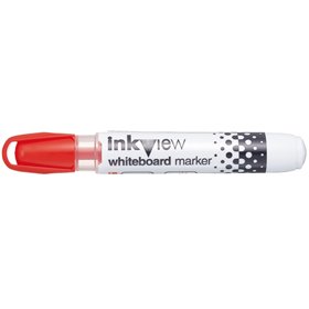 Marcador para quadro branco Uni-ball PWB-202 - Ponta cônica de 1,8 a 2,2 mm - Zona de tinta transparente - Escrita brilhante e f