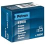 Caixa Petrus com 5000 grampos 530/8 banhados a cobre para pregador pneumático - haste de 8 mm
