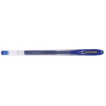 Caneta de tinta gel Uni-ball Signo UM-120 - Ponta esferográfica de 0,7 mm - Tinta resistente à água e à luz - Azul