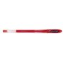 Caneta Rollerball Uni-ball Signo UM-120 com Tinta Gel - Ponta Esferográfica de 0,7 mm - Tinta Resistente à Água e à Luz - Vermel