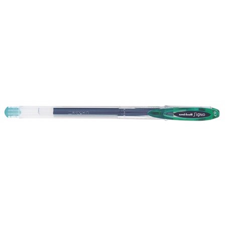 Caneta de tinta gel Uni-ball Signo UM-120 - Ponta esferográfica de 0,7 mm - Tinta resistente à água e à luz - Verde