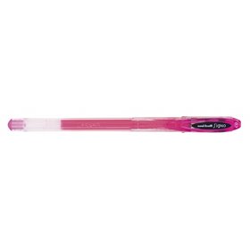 Caneta de tinta gel Uni-ball Signo UM-120 - Ponta esferográfica de 0,7 mm - Tinta resistente à água e à luz - Rosa