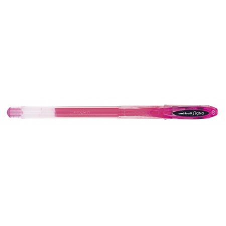 Caneta de tinta gel Uni-ball Signo UM-120 - Ponta esferográfica de 0,7 mm - Tinta resistente à água e à luz - Rosa