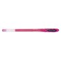 Caneta de tinta gel Uni-ball Signo UM-120 - Ponta esferográfica de 0,7 mm - Tinta resistente à água e à luz - Rosa