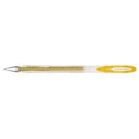 Caneta de tinta gel Uni-ball Signo Sparkling UM-120SP - Ponta esferográfica de 1 mm - Tinta pigmentada resistente à água e à luz