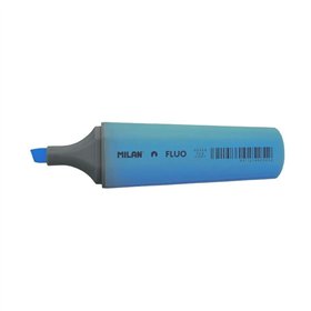 Marcador fluorescente Milan - Ponta chanfrada 1 - 4,8 mm - Azul