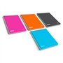 Caderno espiral Firmo A4, quadriculado 4x4 com margem, 80 folhas - capa de polipropileno - cores sortidas