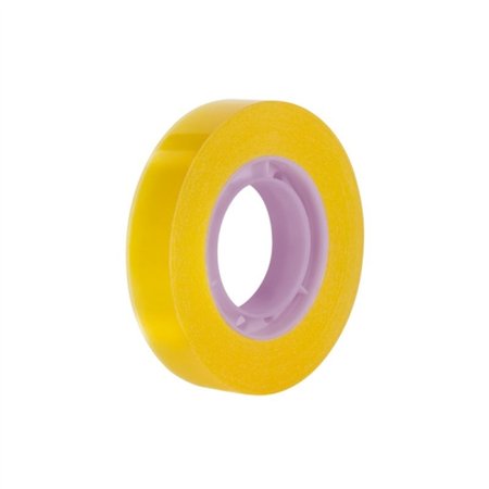Fita adesiva transparente Milan - Mede 12 mm x 33 m - Amarela transparente