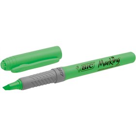 Marcador fluorescente Bic Highlighter Grip - Tinta à base de água - Ponta chanfrada - Espessura da linha entre 1,60 e 3,30 mm - 