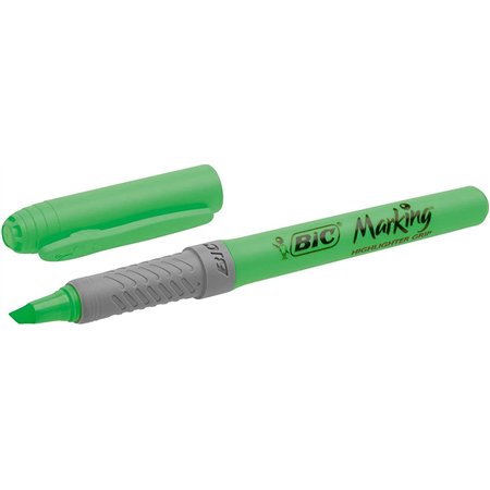 Marcador fluorescente Bic Highlighter Grip - Tinta à base de água - Ponta chanfrada - Espessura da linha entre 1,60 e 3,30 mm - 