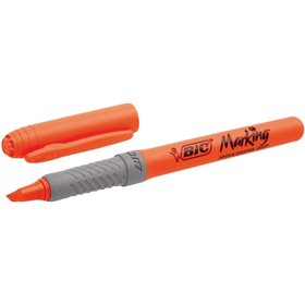 Marcador de texto fluorescente Bic Highlighter Grip - Ponta chanfrada - Espessura da linha entre 1,60 e 3,30 mm - Textura antide