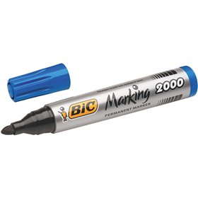 Marcador permanente Bic Marking 2000 Ecolutions - Tinta à base de álcool - Ecológico - Secagem rápida - Azul