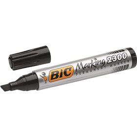 Marcador permanente Bic Marking 2300 Ecolutions - Ponta chanfrada - Espessura da linha: 3,7 a 5,5 mm - Tinta à base de álcool - 
