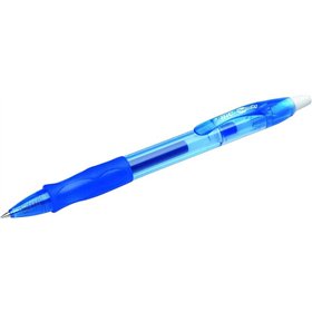 Caneta de tinta gel retrátil Bic Gel-ocity Original - Ponta média de 0,7 mm - Recarregável - Empunhadura emborrachada - Clipe de