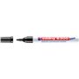 Marcador permanente industrial Edding 8300 - Ponta redonda de 1,5 a 3 mm - Tinta resistente ao desgaste, fricção e luz - Preto