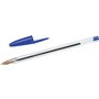 Caneta Esferográfica Bic Cristal Original - Ponta Redonda de 1,0 mm - Traço de 0,4 mm - Tinta à Base de Óleo - Azul