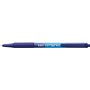 Caneta Esferográfica Retrátil Bic Soft Feel - Ponta Média de 1mm - Corpo Translúcido com Área de Apoio para os Pés - Azul