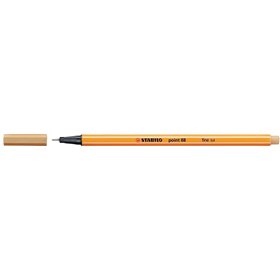 Caneta de fibra Stabilo Point 88 de ponta fina - Espessura da linha 0,4 mm - Tinta à base de água - Ocre claro