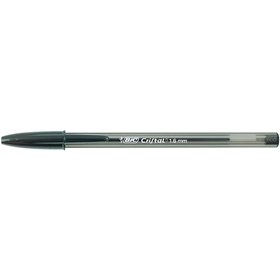 Caneta Esferográfica Bic Cristal Large - Ponta de 1,6 mm de espessura - Traço de 0,60 mm - Tinta à base de óleo - Translúcida - 