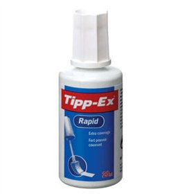 Corretivo Líquido Rápido Tipp-Ex 20ml - Fórmula de Secagem Rápida - Aplicador em Espuma