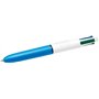 Caneta Esferográfica Retrátil Bic Mini de 4 Cores - Ponta Média de 1mm - Espessura da Linha de 0,4mm - Tinta à Base de Óleo - Co