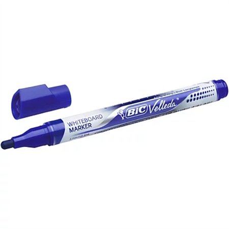 Marcador para quadro branco Bic Velleda com tinta líquida - Ponta média - Espessura da linha de 2,3 mm - Tinta líquida à base de