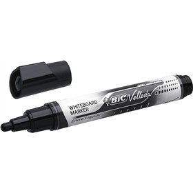 Marcador para quadro branco Bic Velleda com tinta líquida - Ponta média - Espessura da linha de 2,3 mm - Tinta líquida à base de