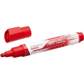 Marcador para quadro branco Bic Velleda com tinta líquida - Ponta média - Espessura da linha de 2,3 mm - Tinta líquida à base de