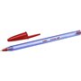 Canetas Esferográficas Bic Cristal Soft - Ponta Média de 1,2 mm - Espessura da Linha de 0,45 mm - Escrita Mais Suave - Vermelha
