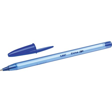 Canetas Esferográficas Bic Cristal Soft - Ponta Média de 1,2 mm - Espessura da Linha de 0,45 mm - Escrita Mais Suave - Azul