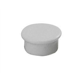 Dahle 95513 Pacote com 10 Ímãs para Quadro Branco - 13mm de Diâmetro - Cinza