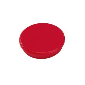 Dahle 95532 Pacote com 10 Ímãs para Quadro Branco - 32mm de Diâmetro - Vermelho