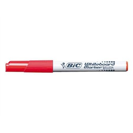 Marcador para quadro branco Bic Velleda 1741 - Ponta de 4,5 mm - Espessura da linha de 1,4 mm - Tinta à base de acetona - Apagam
