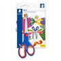 Tesoura escolar Staedtler Noris 965 - Aço inoxidável - Cabo ergonômico - Azul