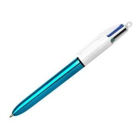 Caneta Esferográfica Retrátil Bic Shine 4 Cores - Ponta de 1mm - Espessura da Linha de 0,4mm - Tinta à Base de Óleo - Corpo em A