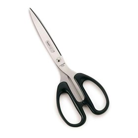 Tesoura Rapesco Essential em aço inoxidável, 21 cm - Cabos ergonômicos - Adequada para destros e canhotos - Preta
