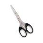 Tesoura Rapesco Essential em aço inoxidável, 16 cm - Cabos ergonômicos - Adequada para destros e canhotos - Preta