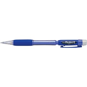 Lapiseira Pentel Fiesta II HB 0,7 mm com borracha - Inclui 2 refis - Empunhadura emborrachada - Design ergonômico - Azul