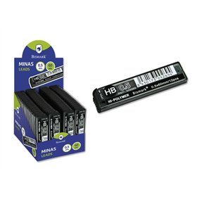Minas de substituição Bismark para lapiseiras - HB - 0,5 mm