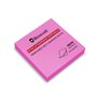 Bloco de notas adesivas Bismark com 100 unidades, 76x76mm - Magenta Neon