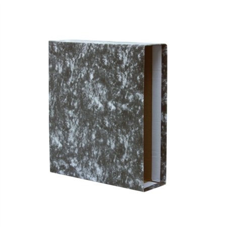 Capa para Arquivo Bismark AZ Folio - Papelão com Linhas - Preto Mesclado