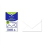 Pacote com 10 envelopes de papel Bismark, 90 g/m² - Medidas: 76 x 120 mm - Branco
