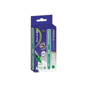 Caneta de tinta líquida Bismark com ponta de agulha - Escrita suave - Alta precisão - Longa durabilidade - Verde