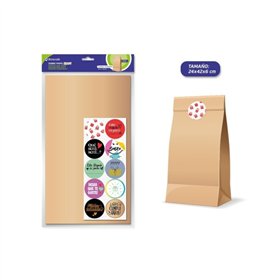 Pacote com 10 envelopes de papel kraft Bismark, 50 g/m², com 10 adesivos de fechamento - Medidas: 24 x 42 x 6 cm - Ideal para pr