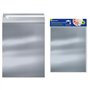 Conjunto de 4 envelopes metálicos Bismark - Medidas: 324 x 254 mm - Fecho autoadesivo - Ideal para presentes - Cor: Prata
