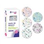 Papel de embrulho Bismark Nature em rolo - Mede 70 cm x 200 cm - 5 designs diferentes - 10 rolos por design